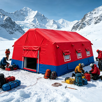 Tente gonflable spacieuse multi-pièces, imperméable et résistante au vent, pour la vie en plein air, les séjours en famille et le camping