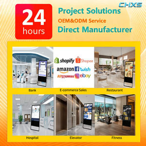 CH 43 pouces Portable intérieur LCD affichage numérique écran kiosque pour la vente au détail et centre commercial utiliser publicité vidéo support Totem - Product Image 2