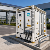 Système de stockage d'énergie solaire BESS en conteneur de 10 pieds, solution personnalisée tout-en-un refroidie par liquide, 1290 kW/2,5 MWh, de la marque China Inedge Power
