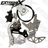 Kit de Frein à Main Hydraulique Double Étrier Durable, Léger en Alliage d'Aluminium, à Fixation par Vis, pour Talaria MX3 MX4 Sur-Ron Ultra Bee