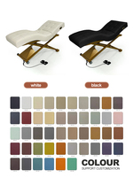 Lit de massage de spa haut de gamme, lit de beauté, table de massage électrique à hauteur réglable automatique, en acier inoxydable pour salon de spa, mobilier