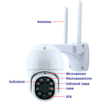 Cámara de Vigilancia IP Inalámbrica para Exteriores de 3MP, 4G/WiFi, con Energía Solar, 1080p HD, CCTV, Seguridad, TUYA WIFI, Cámara LED