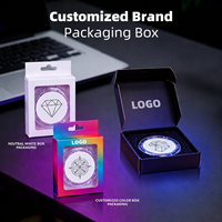Sous-verre LED personnalisé avec logo, lumineux et étanche, pour rappel de boisson, vente en gros, cadeaux d'entreprise, promotion de fête
