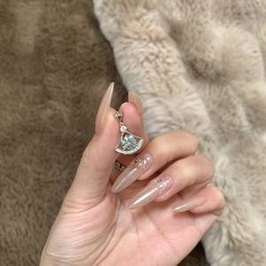 Exquisite S925 Pure <b>Silver</b> Dynamic Full Diamond Pendant <b>Necklace</b> <b>Set</b> Snowflake Sunflower Winter Ice Crystal Niche Fine Jewelry - Product Image 3