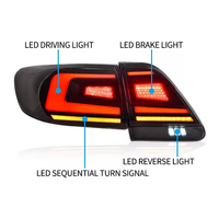 Feux arrière à LED pour Toyota Corolla 2011-2013, avec clignotants séquentiels, feux de recul et de freinage, Plug & Play, sans erreur