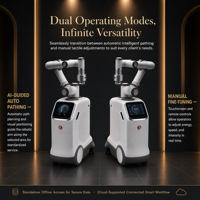 Machine de massage robotisée ZCH à tête unique, design compact et mobile avec roulettes verrouillables et poignée intégrée pour le bien-être hôtelier