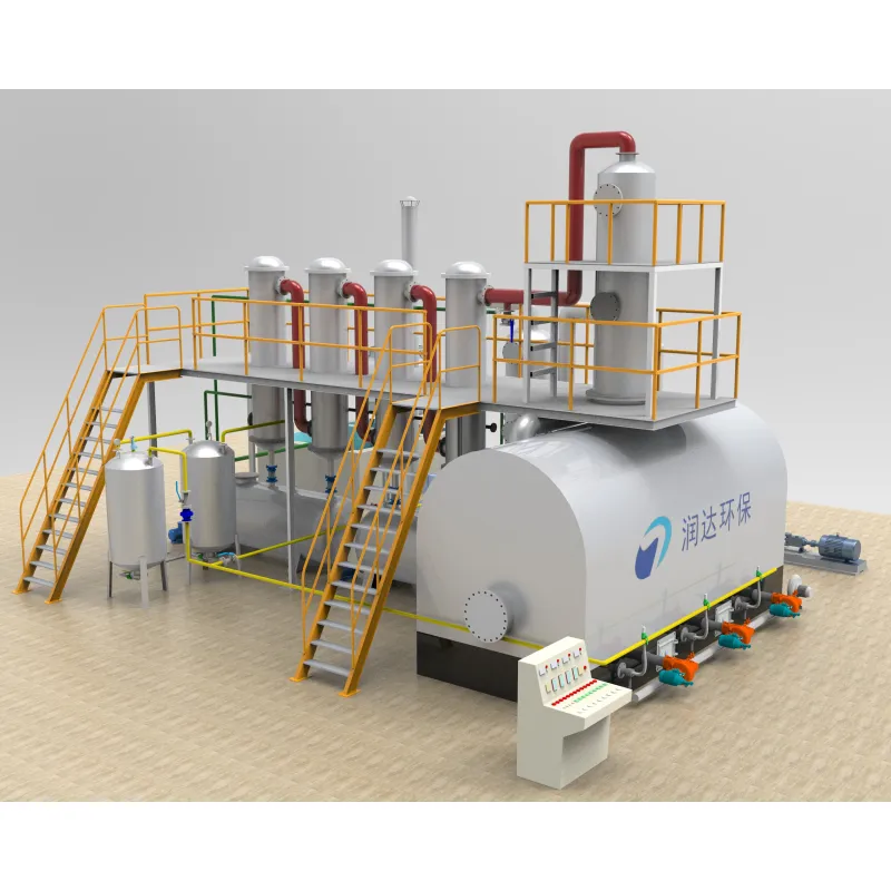 used oil recycling/waste motor oil re-refining equipment