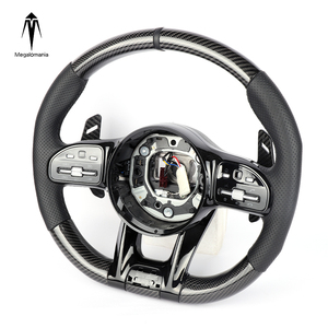 Volante de Fibra de Carbono LED para Modelos Antiguos de <span class=keywords><strong>Benz</strong></span> Clase E, S, C, G, W205, W204, W212, W211, W213, E300, W218, W222, Actualización a Nuevo Modelo - Product Image 6