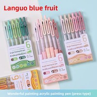 Stylos de calligraphie à encre gel Morandi 36 couleurs, grande capacité, 0,7 mm, en PVC et acrylique, pour peinture – Nouveauté très prisée