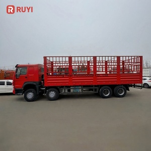 Truk Sinotruck Howo 4x2 300Hp 6 Roda Setir Kanan Bekas dari Cina, Truk Box Kargo untuk Kustomisasi - Product Image 4
