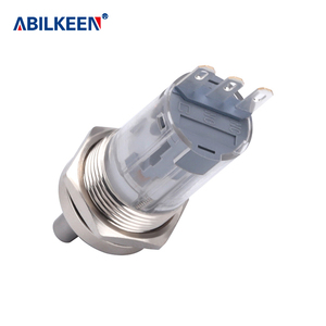 16mm impermeable IP65 antivandalismo enganche 6 pines <span class=keywords><strong>3</strong></span> posiciones Acero inoxidable 1NO1NC interruptor de alimentación giratorio interruptor de selección giratorio - Product Image 4