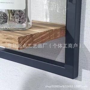 Wooden Wall Mounted <b>Shelf</b> Rectangle 1 Tier Multipurpose Storage <b>Rack</b> For Bedroom Living Room - Product Image 3