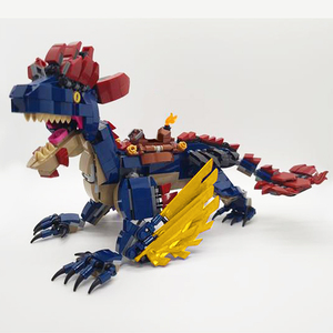 Goldmoc <span class=keywords><strong>Ark</strong></span> Survival Evolved videojuego juguetes para niños bloques de construcción de bloques de juguete Rock Drake camaleón - Product Image 4
