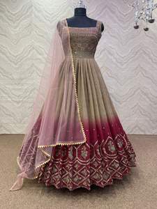 ชุดเดรสผ้าฝ้ายพิมพ์ลาย Anarkali - Product Image 5