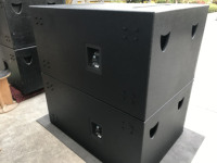 Boutum Audio Professionnel Passif 1200W Double Subwoofer 18 Pouces Gros Basses 4 Ohms Équipement Audio Sonore