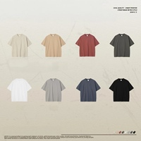T-shirt homme col rond multicolore en coton épais pour la course à pied, personnalisable, vente en gros, décontracté, 100% coton