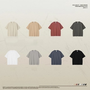Heavy weight sprinting <b>plain</b> multi color men's t-shirt crew neck customize <b>tshirt</b> wholesale causal 100% cotton t shirt for men - Product Image 2