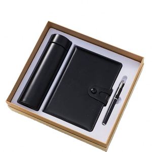 Cuadernos al por Mayor Personalizables de Lujo, Cuaderno de Cuero de Alta Calidad con Bolígrafo, Juego de Regalo de Cuadernos Promocionales - Product Image 1