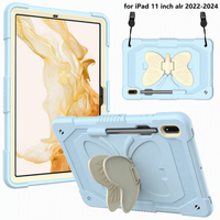 Étui robuste pour tablette à bandoulière, directement de l'usine, pour iPad Air 11 M4 2024, avec sangle réglable et poignée, coque simple