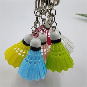 3D Promotional Creative Novelty Gym Sports Toy Gifts Plastic Material Faux Ball Badminton Pendant Bag Charm <b>Key</b> <b>Ring</b> Keychain - Product Image 4
