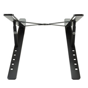 Supports pliables réglables en hauteur pour ordinateur portable et tablette en aluminium métallique personnalisés avec couleurs et logo sur mesure - Product Image 3