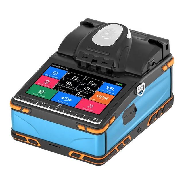 Fusion Splicing 4 core CPU Fiber Optique Fiber Fusion Splicer 6 Motors with VFL OPM FTTH Fiber optic fusion splicing machine