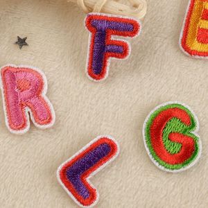 Stock 2cm Mini Iron on Embroidered Colorful Letter Patch for Hat Bag Decoration - Product Image 3