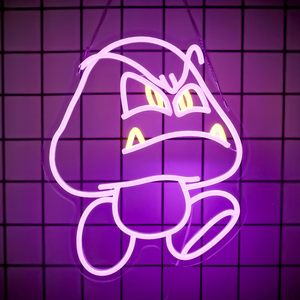 <span class=keywords><strong>Mario</strong></span> Villain LED Letreros de neón Cara grande <span class=keywords><strong>Goomba</strong></span> Símbolo de luz Dormitorio Gaming Club Gamer Fans-para cumpleaños Juegos de Navidad Eventos - Product Image 3