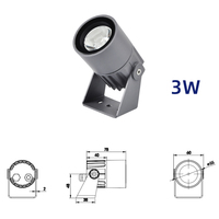 Projecteur LED 3W 9W 12W DC24V en aluminium moulé sous pression, étanche IP65, certifié CE, télécommande, CRI élevé, garantie 3 ans, personnalisable