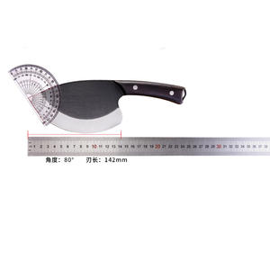 Couteau de chef professionnel Couteau de boucher en acier Super Sharp 4Cr14 avec manche en bois à face noire pour la coupe de la pêche à la viande - Product Image 3