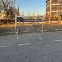 Échafaudage mobile en H avec démontage rapide, acier Q195, capacité de charge de 250 kg, hauteur de 6,3 pieds, garantie de 5 ans