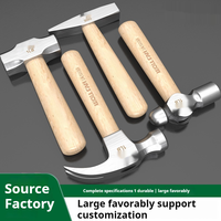 Marteau de machiniste de bricolage de haute qualité avec manche en bois outils de quincaillerie de couleur de taille de Logo personnalisable