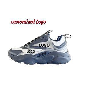 Commercio all'ingrosso di alta qualità design di lusso personalizzato Logo in vera pelle di marca scarpe da passeggio moda moda traspirante scarpe sportive - Product Image 2