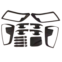 Kit de couverture de phare complet de couleur chromée noire de haute qualité pour Np300 Navara 2021-24