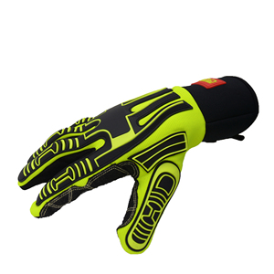 PRI <span class=keywords><strong>Hiv</strong></span> Green Heavy Duty Grip ถุงมือป้องกันการถลอก,ป้องกันการกระแทกจากการทำเหมืองแร่สำหรับน้ำมันและก๊าซ - Product Image 4