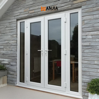 Portes d'entrée à charnières certifiées NFRC aux normes américaines, portes en vinyle UPVC, efficacité énergétique