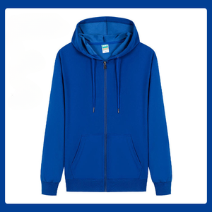 Sudadera con Capucha para Hombre con Cremallera Completa, Estampado Personalizado y Bordado Urbano, Patrón Sólido, Hilo de Bordado Reactivo a los Rayos UV - Product Image 6