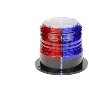 Luce di segnalazione della barriera di plastica della luce solare del traffico a LED magnetico per il traffico di auto Post notte lampeggiante barriera notturna - Product Image 6