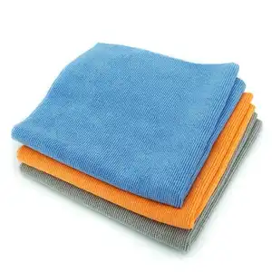 Toalla de lavado de coches de microfibra de fábrica 400gsm 40x40cm absorbente de doble cara que detalla la limpieza polaco Toalla de microfibra Coche