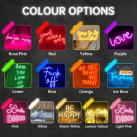 Letras de Neón LED Personalizadas, Letreros Decorativos, Resistentes al Agua IP65, Enchufables, Multicolores, Envío Directo, Personalizados para Eventos