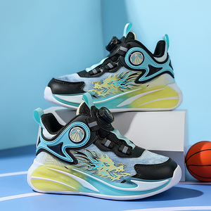 Chaussures de sport respirantes en cuir patchwork Cema pour enfants, légères, à semelle souple, pour le basketball, pour les plus âgés - Product Image 6
