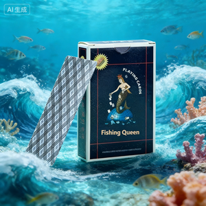 ชุดโต๊ะโป๊กเกอร์สไตล์คาสิโนสุดหรู ประกอบด้วยไพ่กระดาษแบบกำหนดเองและแผ่นรองโต๊ะผ้าสักหลาดคุณภาพสูง - Product Image 6