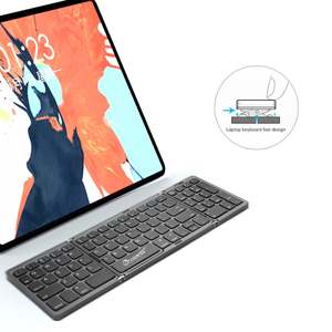 BT không dây có thể gập lại Bàn phím văn phòng mỏng mini xách tay gấp ba lần bàn phím với phím số, BT-036 - Product Image 5