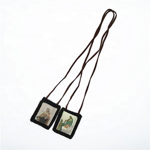 BOÎTE MARRON EN LAINE DE CARMEL <span class=keywords><strong>SIMON</strong></span> STOCK CATHOLIQUE religieux escapulario <span class=keywords><strong>COLLIER</strong></span> - Product Image 2