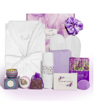 Coffret Cadeau Bien-être Professionnel Relaxant avec Thermos en Acier Inoxydable de 40 oz, Couleurs Personnalisables, pour Encouragement et Prompt Rétablissement, Ensemble Spa pour Femmes