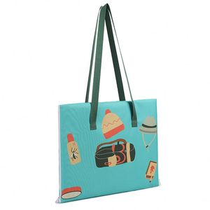 Bolsa de Almacenamiento Plegable 2 en 1 HSI, Portátil y Resistente, de Oxford, Regalo Perfecto, Tapete para Acampar al Aire Libre, Picnics, Compras y Asientos en el Jardín - Product Image 1