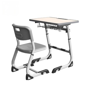 Bureau et chaise de classe et d'école démontables et réglables en hauteur - Product Image 4