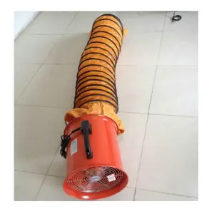 Tüp eksensel fanlar endüstriyel egzoz fanı dc eksenel Fan 200mm