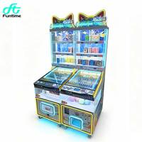 Machine de jeu commerciale à monnayeur Funtime avec éclairage néon, distributeur de cadeaux et jeu de flipper