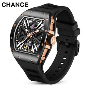 Reloj Deportivo Automático para Hombre CHANCE JC-9-190G-4, Manecillas Luminosas, Esqueleto Blanco, Correa de Goma - Product Image 2